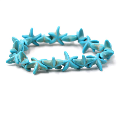 Vacation Beach Starfish Imitation Turquoise Women'S Bracelets