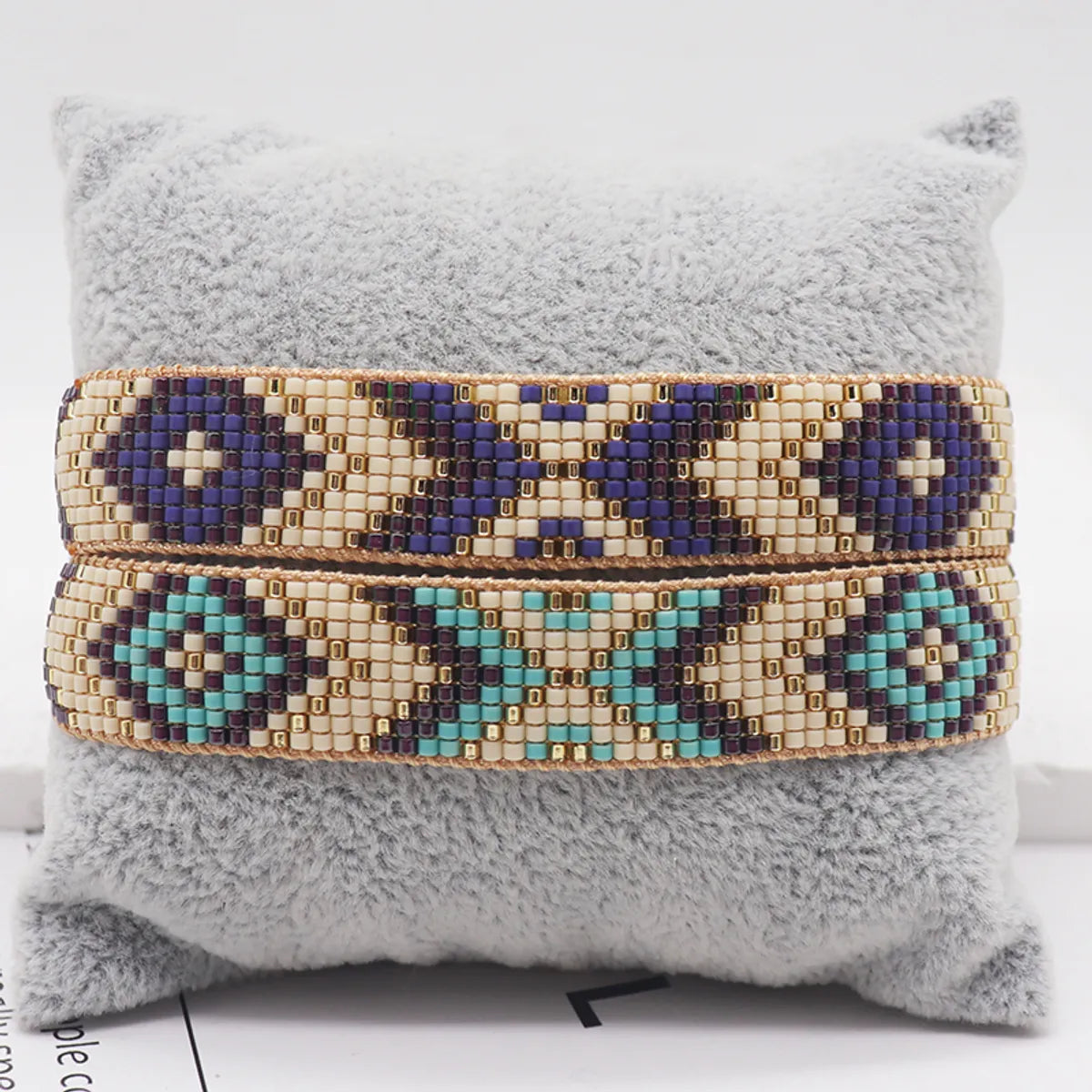 Vacation Bohemian Geometric Glass Knitting Unisex Bracelets