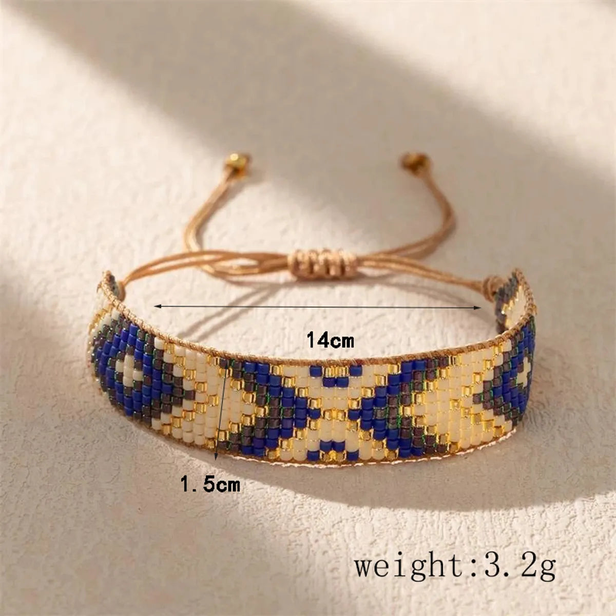 Vacation Bohemian Geometric Glass Knitting Unisex Bracelets