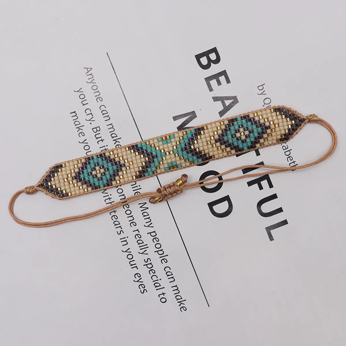 Vacation Bohemian Geometric Glass Knitting Unisex Bracelets