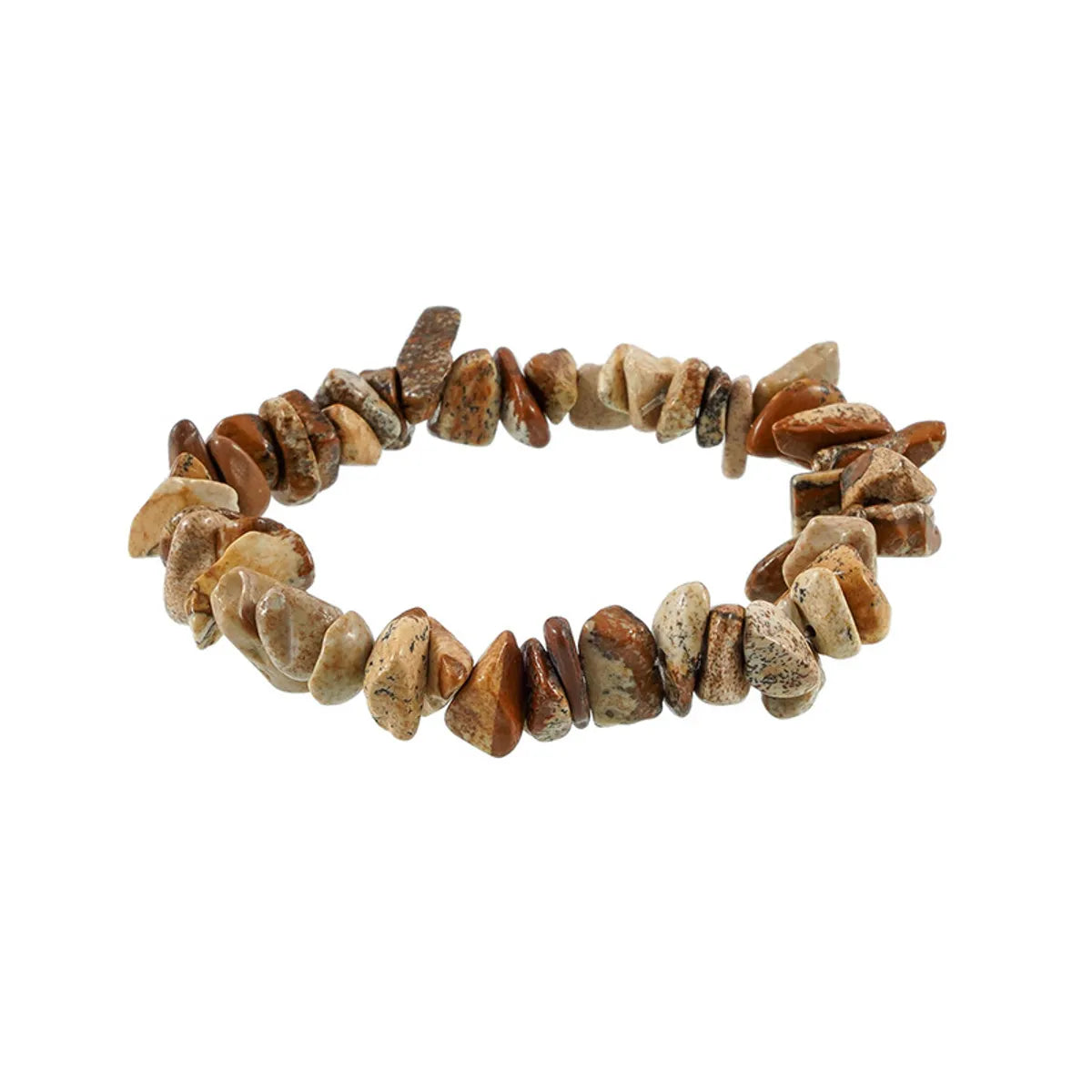 Vacation Classic Style Geometric Natural Stone Filament Gravel Wholesale Bracelets