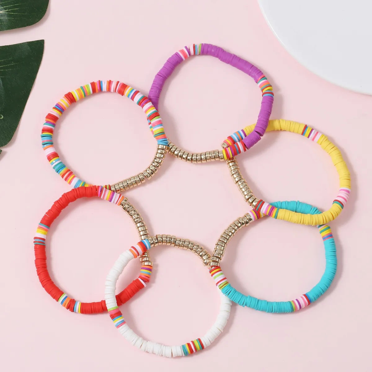 Vacation Colorful Shell Soft Clay Plating Women's Bracelets