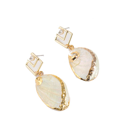 Vacation Conch Alloy Shell Three-Dimensional Women'S Drop Earrings 1 Pair