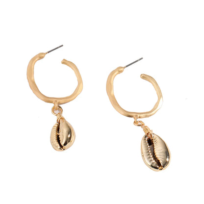 Vacation Conch Alloy Shell Three-Dimensional Women'S Drop Earrings 1 Pair