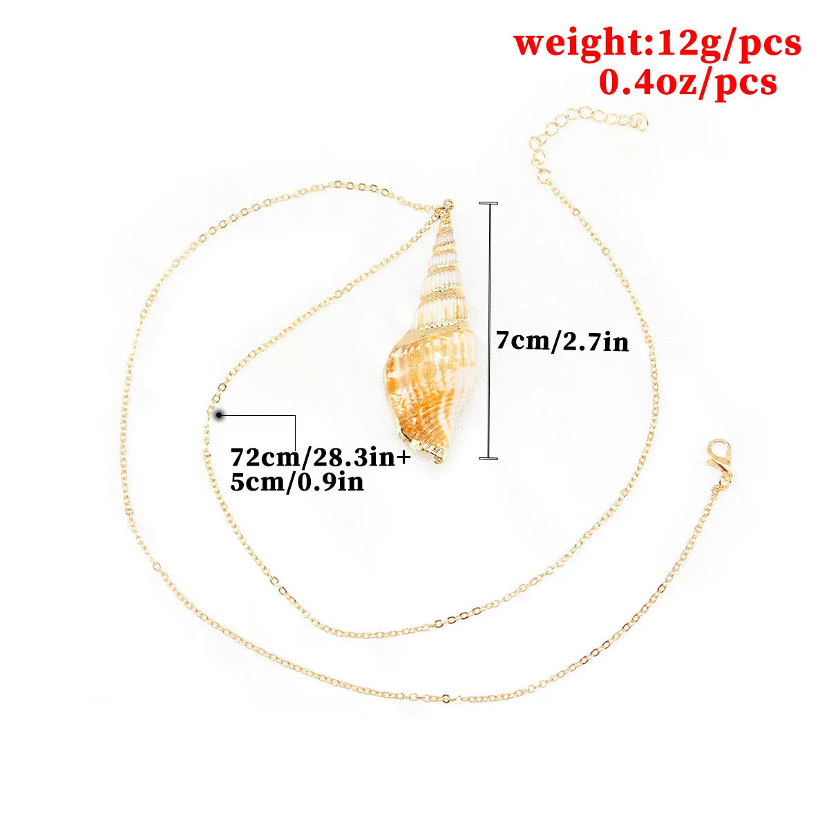 Vacation Conch Alloy Wholesale Pendant Necklace