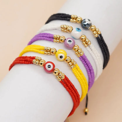 Vacation Devil's Eye Glass Glass Beaded Women's Bracelets