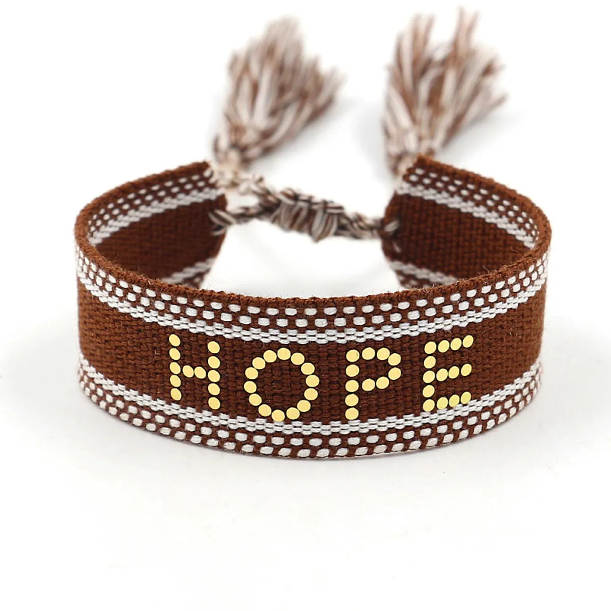 Vacation Ethnic Style Letter Polyester Wholesale Bracelets