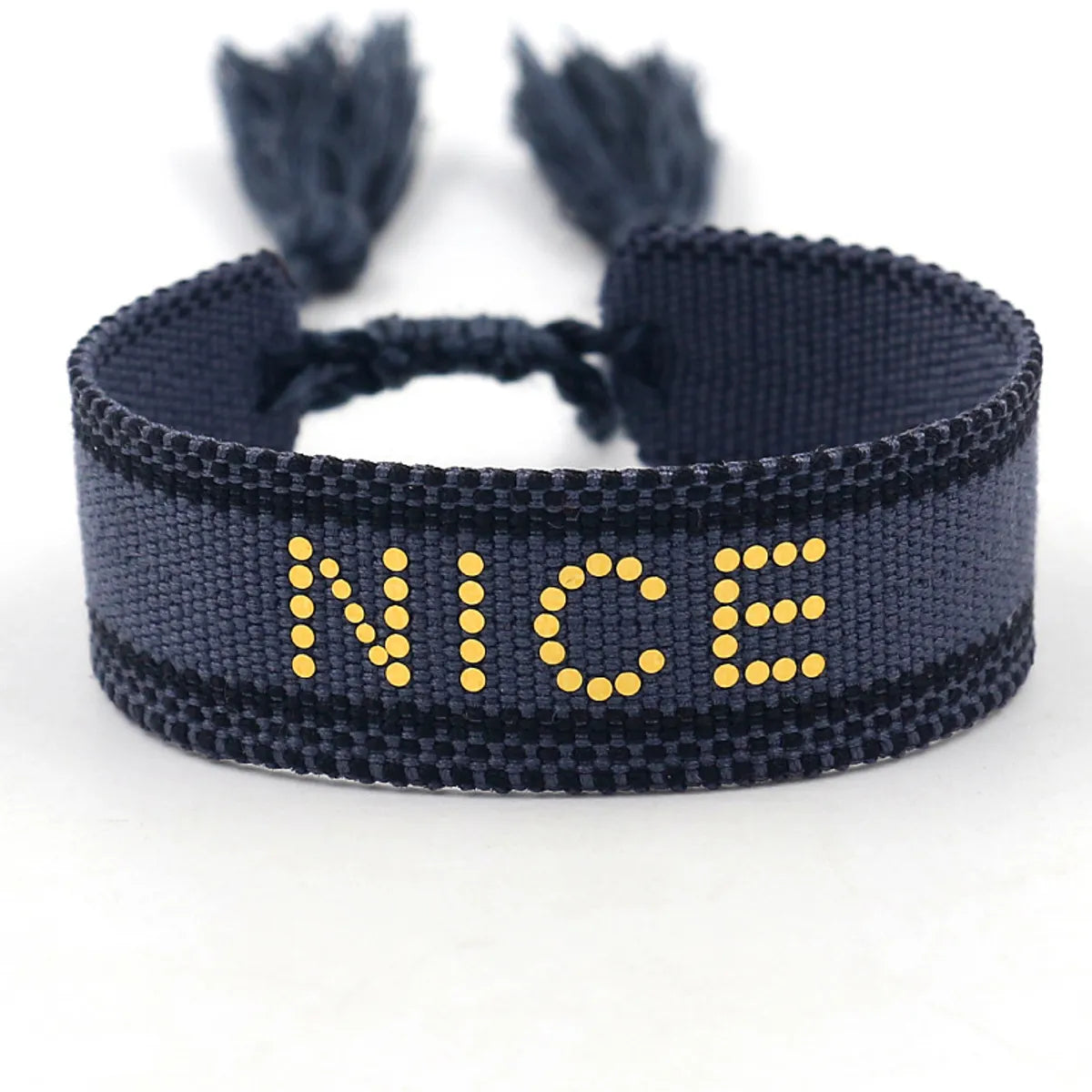 Vacation Ethnic Style Letter Polyester Wholesale Bracelets