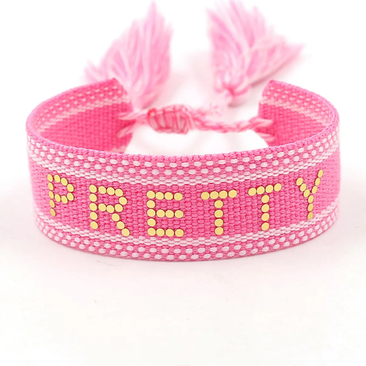 Vacation Ethnic Style Letter Polyester Wholesale Bracelets