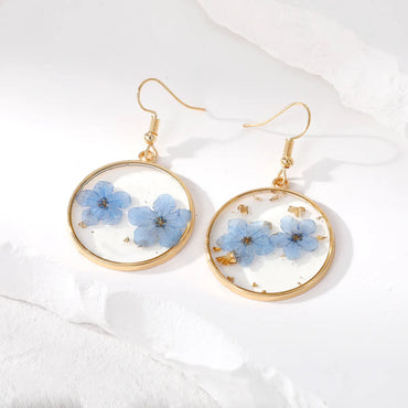 Vacation Flower Resin Epoxy Women's Drop Earrings 1 Pair