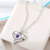 Vacation Funny Simple Style Sun Heart Shape Eye Alloy Inlay Rhinestones Women'S Pendant Necklace