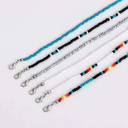 Vacation Geometric Color Block Alloy Seed Bead Wholesale Necklace