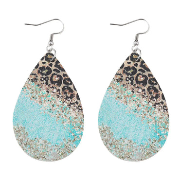 Vacation Geometric Pu Leather Women'S Drop Earrings