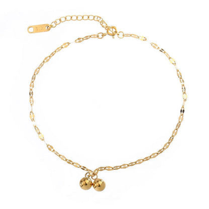 Vacation Geometric 304 Stainless Steel 18K Gold Plated Women'S Anklet