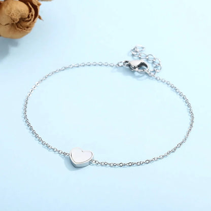 Vacation Heart Shape Titanium Steel Plating Inlay Shell 18k Gold Plated Rose Gold Plated Bracelets Earrings Necklace