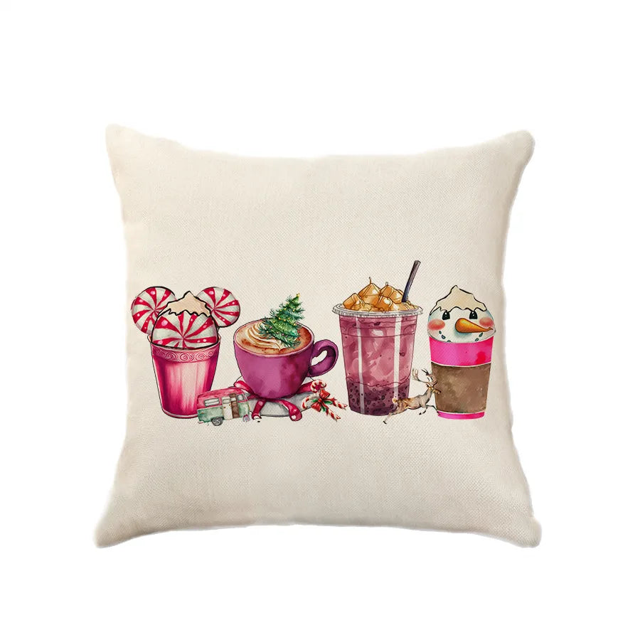 Vacation Letter Polyester Pillow Cases