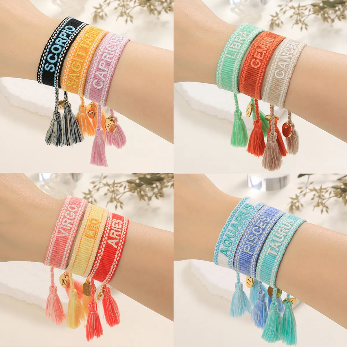 Vacation Letter Polyester Wholesale Bracelets