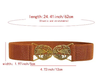 Vacation Modern Style Classic Style Flamingo Pu Leather Alloy Buckle Women'S Leather Belts