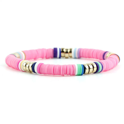 Vacation Multicolor Alloy Soft Clay Wholesale Bracelets