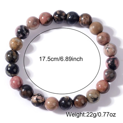 Vacation Round Semi-precious Stone Beaded Handmade Unisex Bracelets