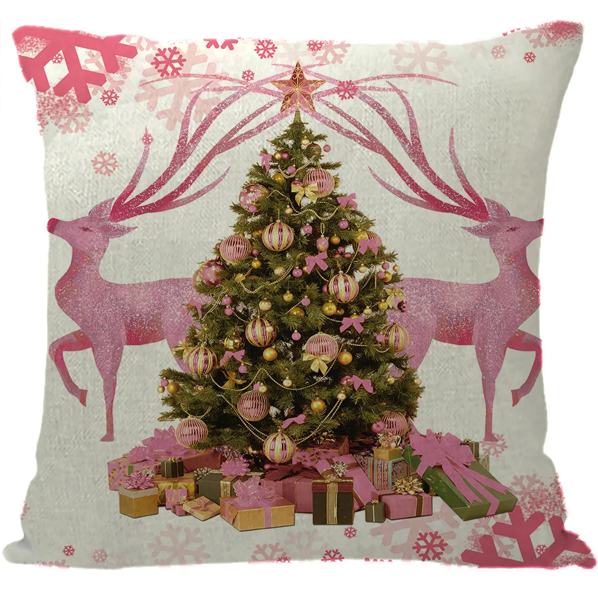 Vacation Santa Claus Linen Pillow Cases