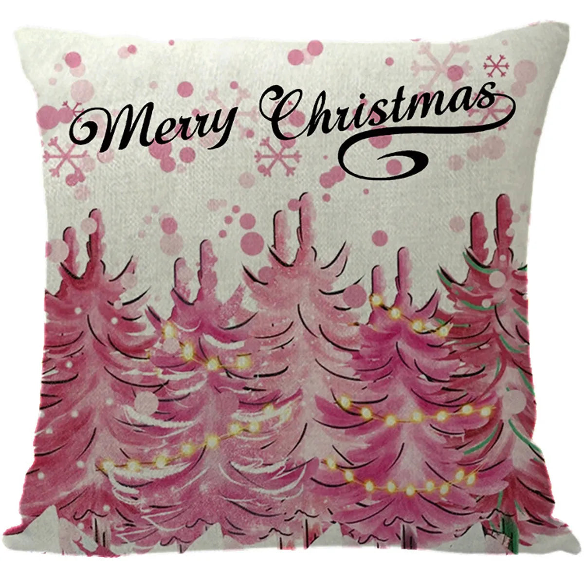 Vacation Santa Claus Linen Pillow Cases