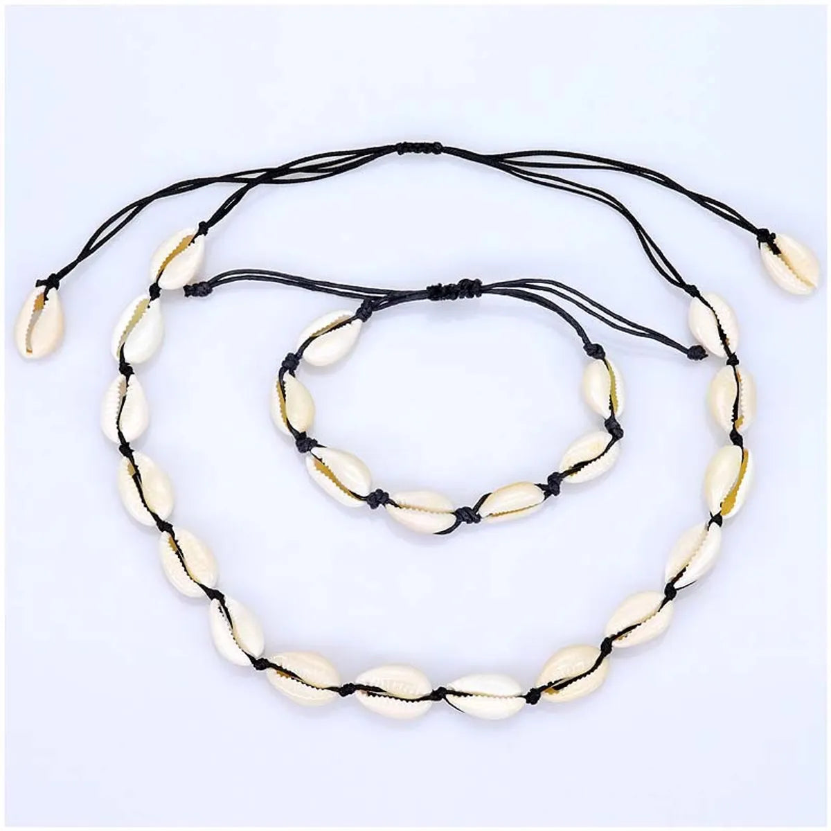 Vacation Shell Rope Shell Unisex Bracelets Necklace