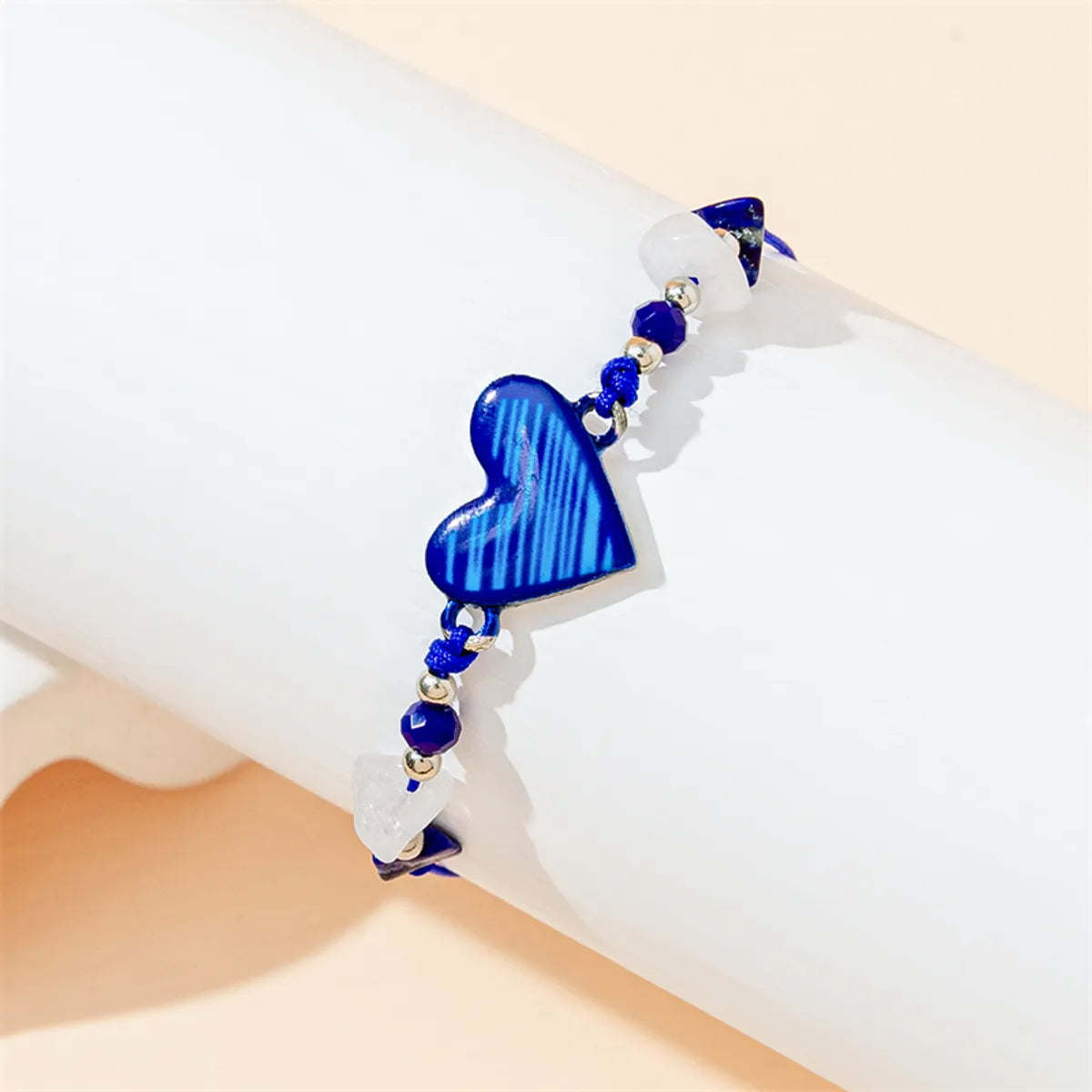 Vacation Simple Style Heart Shape Alloy Rope Beaded Women's Bracelets