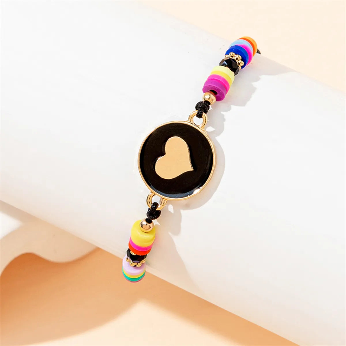 Vacation Simple Style Heart Shape Alloy Rope Beaded Women's Bracelets