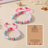 Vacation Simple Style Heart Shape Arylic Stone Soft Clay Wholesale Drawstring Bracelets