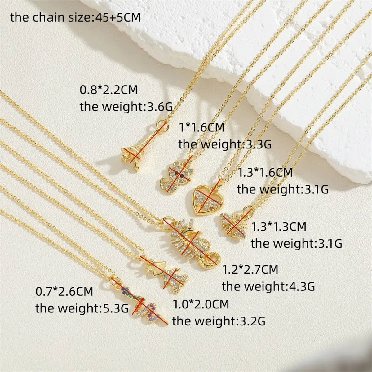 Vacation Simple Style Heart Shape Bee Dragonfly Copper Plating Inlay Zircon 14k Gold Plated Pendant Necklace