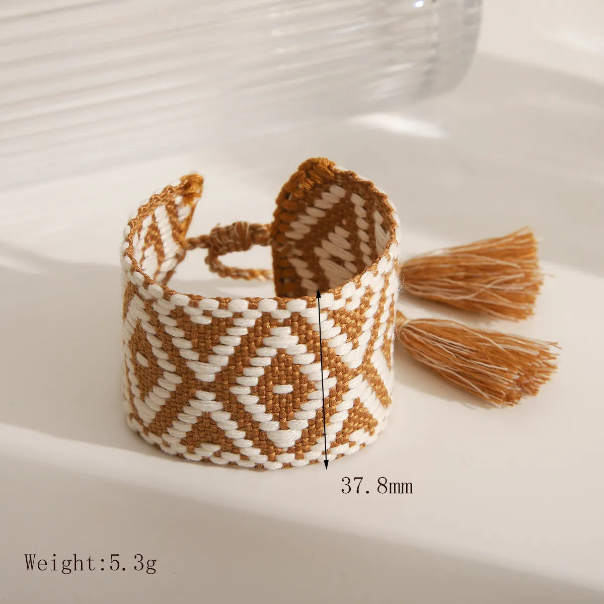 Vacation Simple Style Roman Style Rhombus Polyester Wholesale Wristband