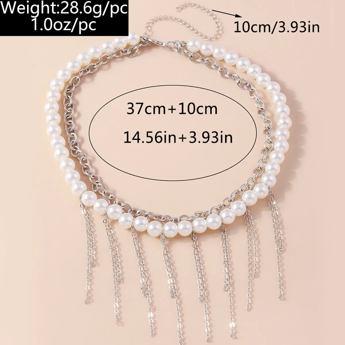 Vacation Star Spider Artificial Pearl Zinc Alloy Inlay Rhinestones Women'S Double Layer Necklaces