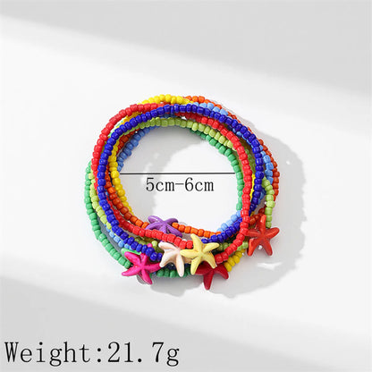 Vacation Starfish Arylic Wholesale Bracelets