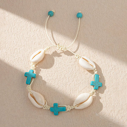 Vacation Starfish Shell Knitting Women'S Bracelets Necklace