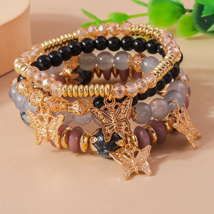 Vacation Streetwear Butterfly Beaded Wholesale Bracelets