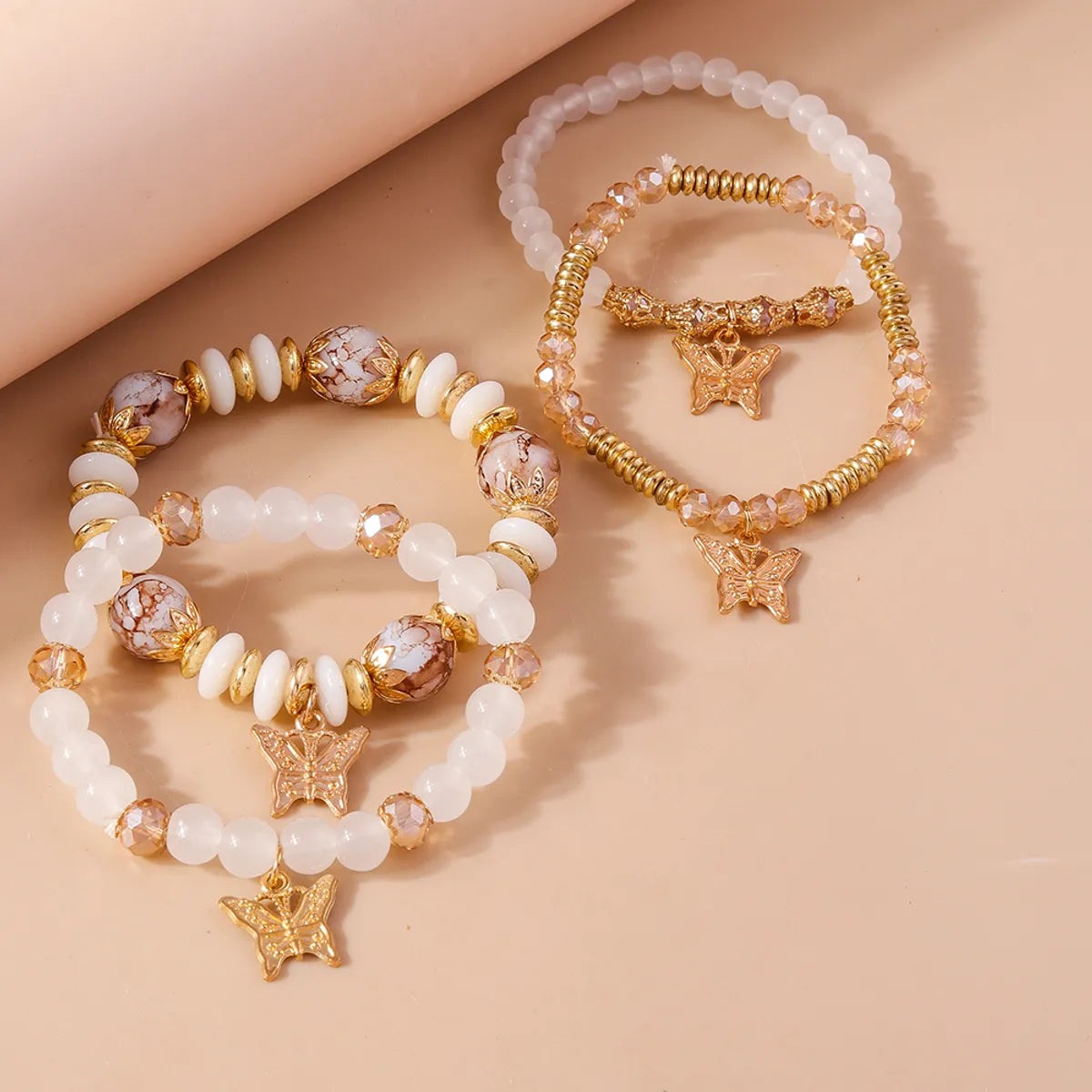 Vacation Streetwear Butterfly Beaded Wholesale Bracelets