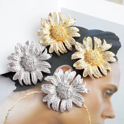 Vacation Sweet Daisy Alloy Plating Gold Plated Women's Jewelry Set