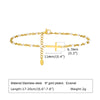 Vacation Sweet Simple Style Cross 201 Stainless Steel 18K Gold Plated Bracelets In Bulk