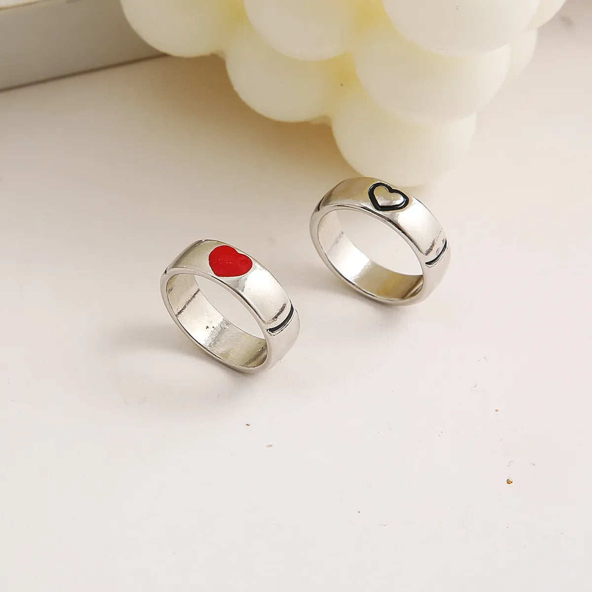 Fashion Heart Alloy Plating No Inlaid Couple