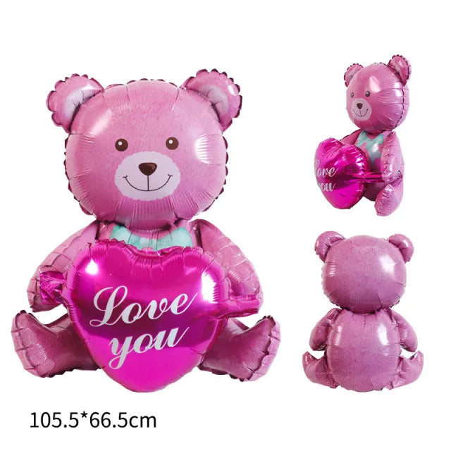 Valentine'S Day Heart Shape Aluminum Film Party Balloons