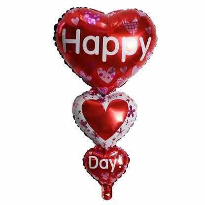 Valentine'S Day Heart Shape Aluminum Film Party Balloons