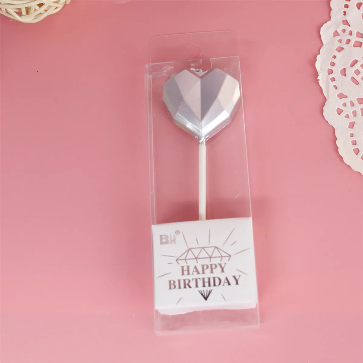 Valentine'S Day Heart Shape Paraffin Birthday Candle