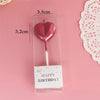 Valentine'S Day Heart Shape Paraffin Birthday Candle