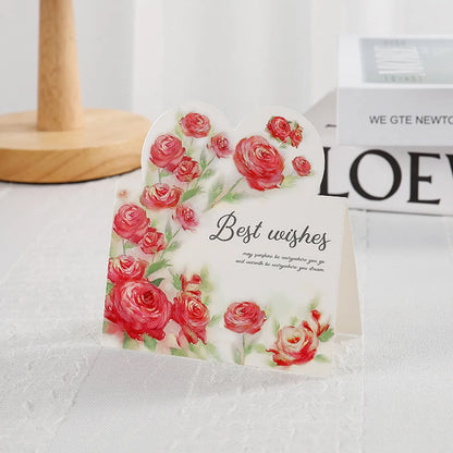 Valentine'S Day Mother'S Day Pastoral Letter Flower Paper Holiday Daily Card