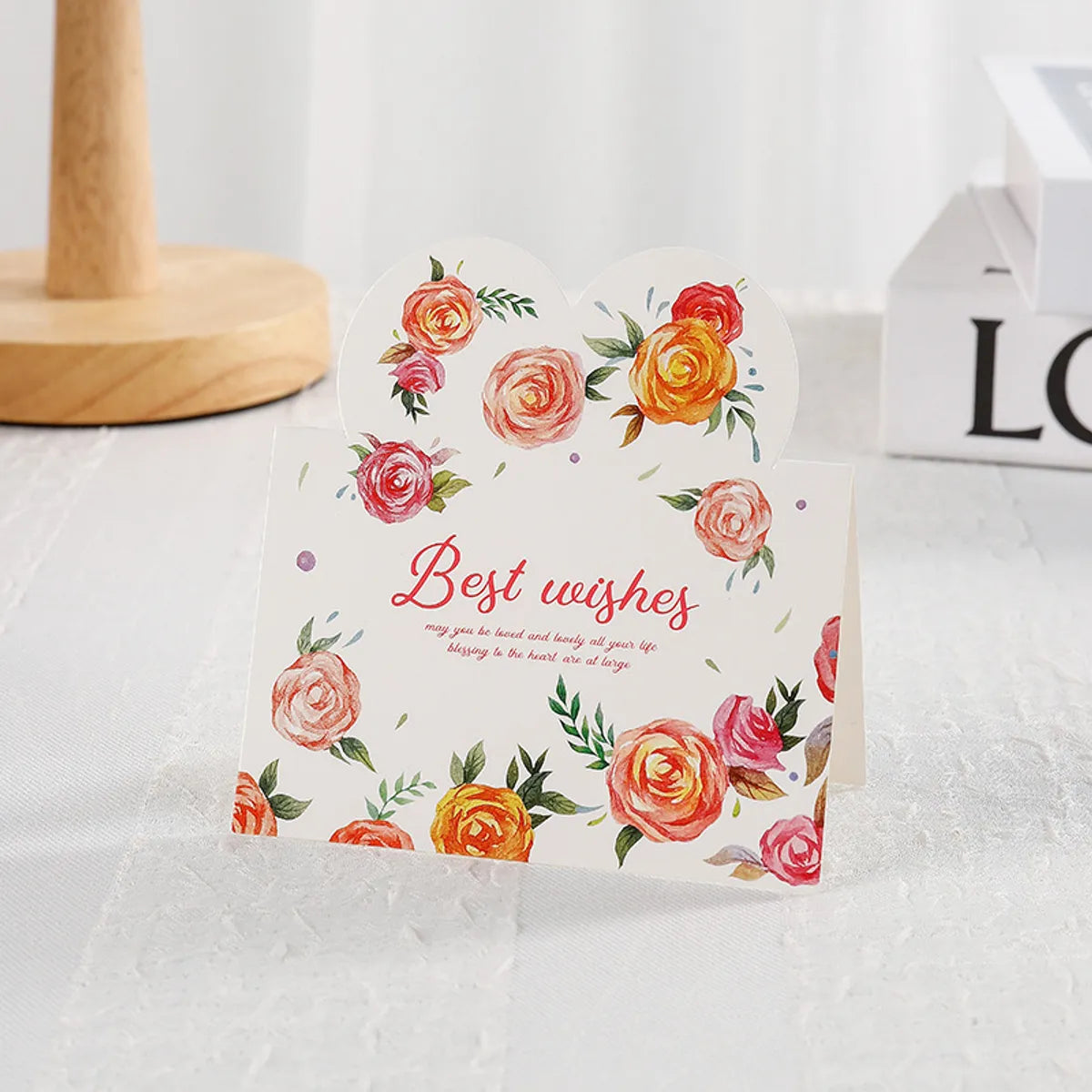 Valentine'S Day Mother'S Day Pastoral Letter Flower Paper Holiday Daily Card