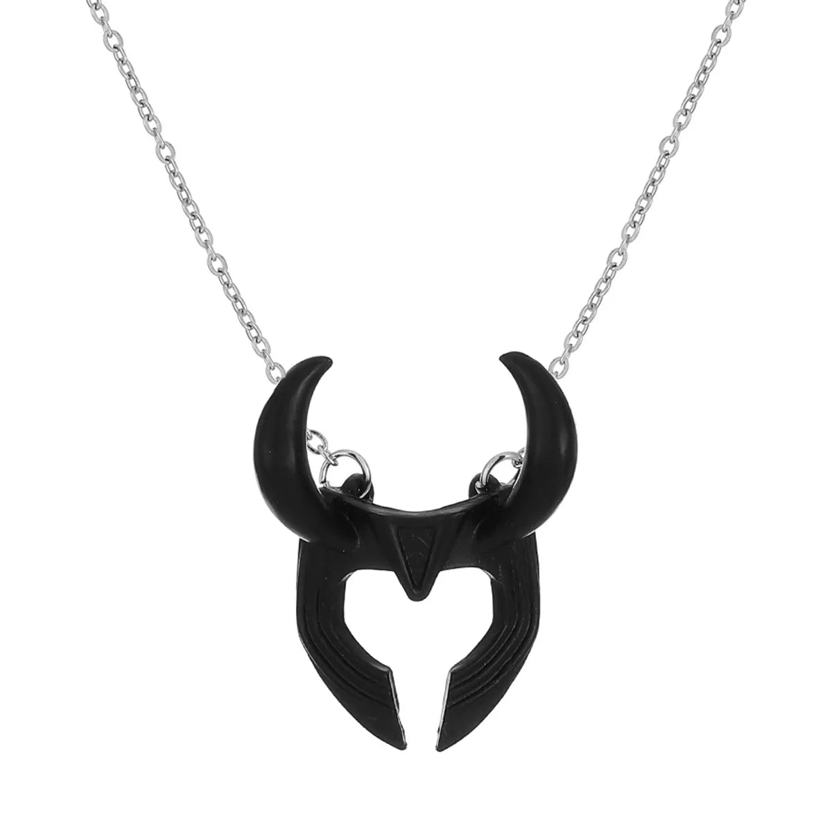 Vintage Style Bull Head Alloy Plating Unisex Pendant Necklace