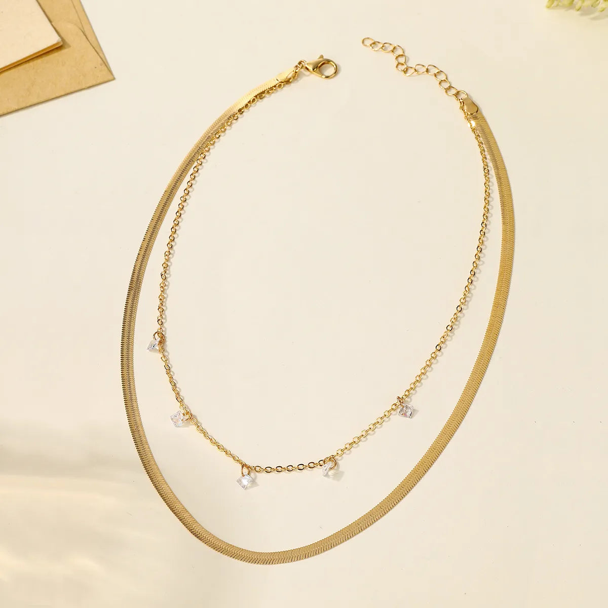 Vintage Style Classic Style Infinity Alloy Wholesale Double Layer Necklaces