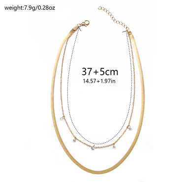 Vintage Style Classic Style Infinity Alloy Wholesale Double Layer Necklaces