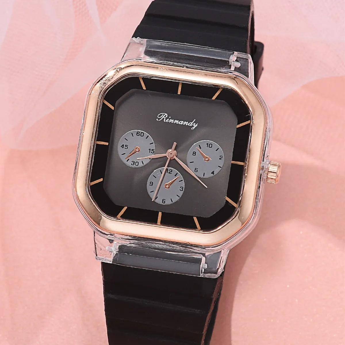 Vintage Style Color Block Buckle Quartz Women'S Watches